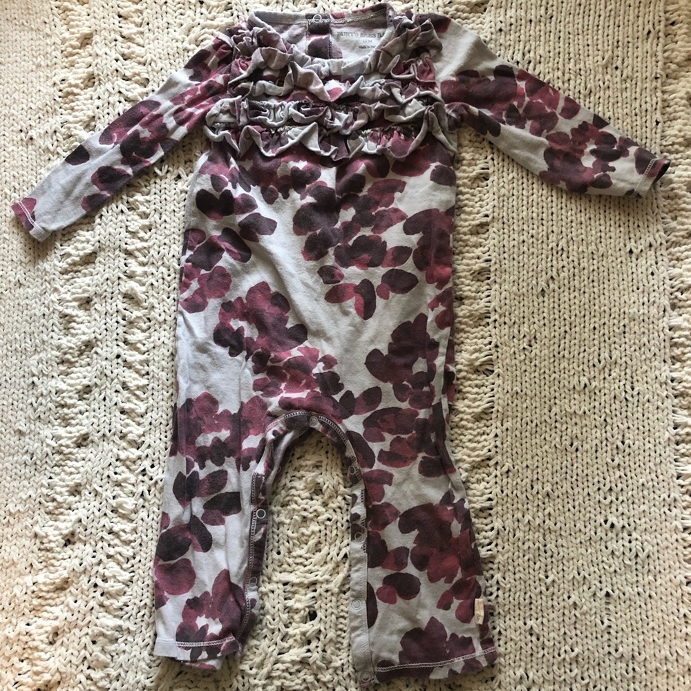 Burt’s bees baby girl pajama and play size 12 months